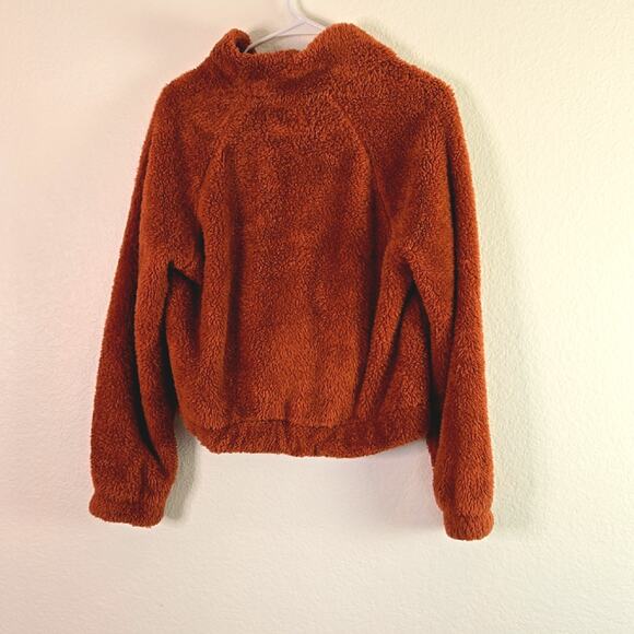 Sherpa Cinched Hooded Half-Zip Pullover - Picture 4 of 5